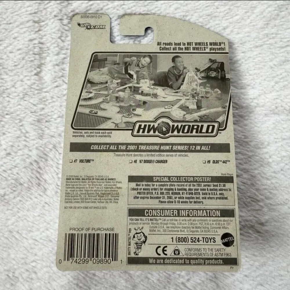 HOT WHEELS Vulture White Treasure Hunt 2001 #7/12 Car